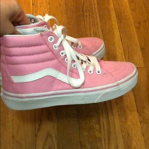 Pink high top Vans